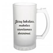 Alaus bokalas su Jūsų tekstu 450 ml. 